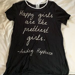 Black Logo Girls Shirt